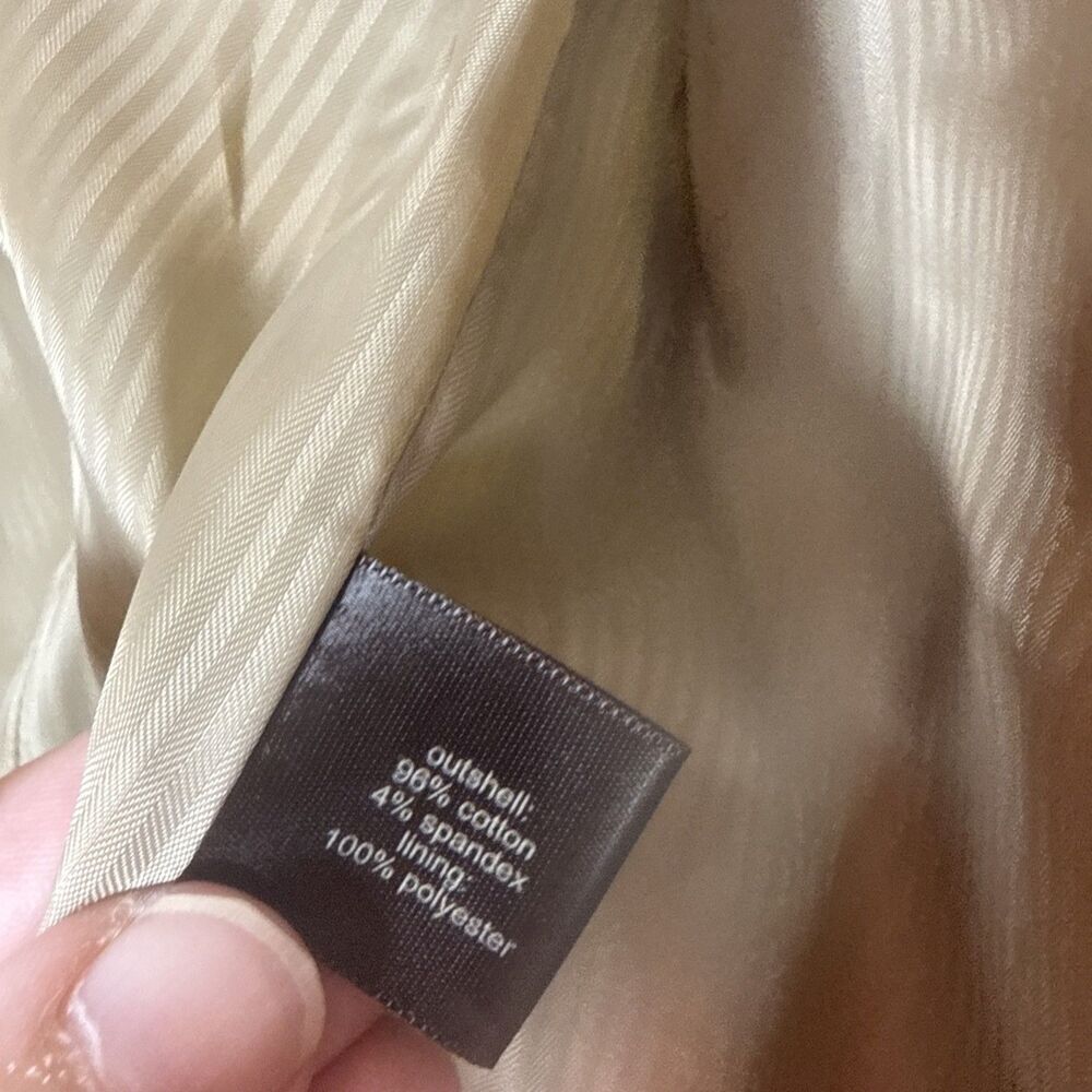 The Limited Khaki Suit Blazer Size XS Preowned 3/4 Sleeves - Picture 10 of 15
